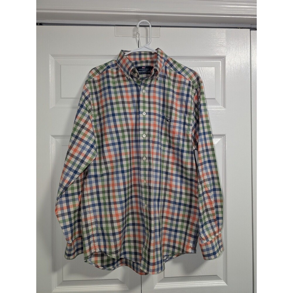 Vineyard Vines Mens Shirt Shep & Ian Classic Fit Tucker Multicolor Medium
